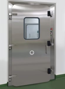 mechanical seal door, pbsc door, high containment door, airtight door, healthcare door, lab door, cleanroom door