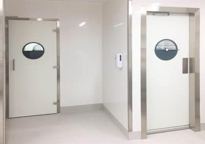 Healthcare, Healthcare doors, Healthcare door, Cleanroom, cleanroom door, door, glass door, phenolic door, steel door, Inflatable seal door, mechanical seal door, containment, hospital door, NHS, NHS door