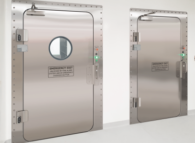 Healthcare, Healthcare doors, Healthcare door, Cleanroom, cleanroom door, door, glass door, phenolic door, steel door, Inflatable seal door, mechanical seal door, containment, hospital door, NHS, NHS door