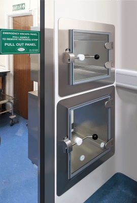 PBSC provided cleanroom pass through hatches to Southend University Hospital, which is part of Broomfield Hospital.
