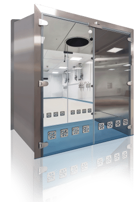 PBSC offers an extensive range of hatch options which include: Trolley/Floor Mounted Hatch – Designed to allow wheeled trolleys to be passed between different grade rooms and fixed directly to the finished flooring, Trolley Hatch, Floor mounted Hatch,