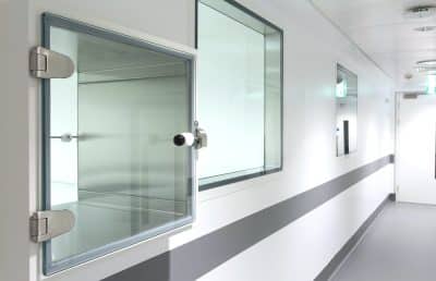 Forensic Science, Northern Ireland, FSNI, science, pharma, cleanroom, pass through, hatch, vision panel, lab window, criminal justice